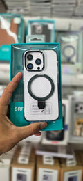 SRP MagSafe With Stand Transparent Case - iPhone 15 Pro Back Cover