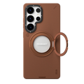 YOUNGKIT Matte Leather Case With Magnetic Stand - Samsung S25 Ultra