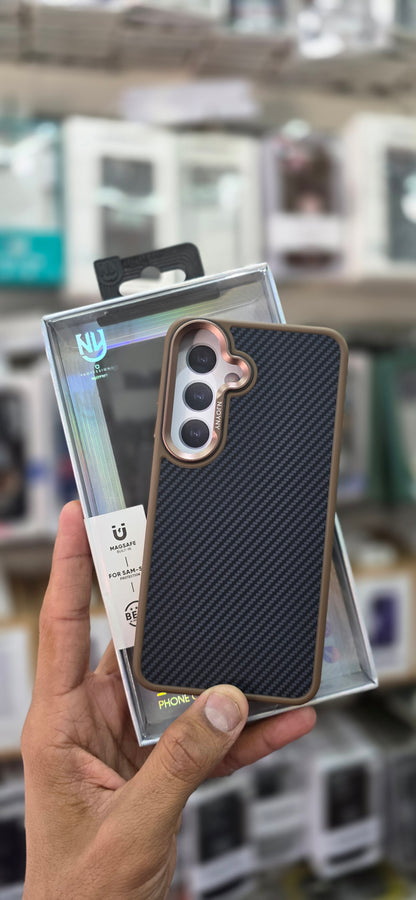 NY Carbon Fiber Texture Case For Samsung S25