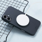X-LEVEL Magnetic Carbon Fiber Texture Case - iPhone 16 Back Cover