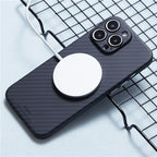 X-LEVEL Magnetic Carbon Fiber Texture Case - iPhone 16 Pro Max Back Cover