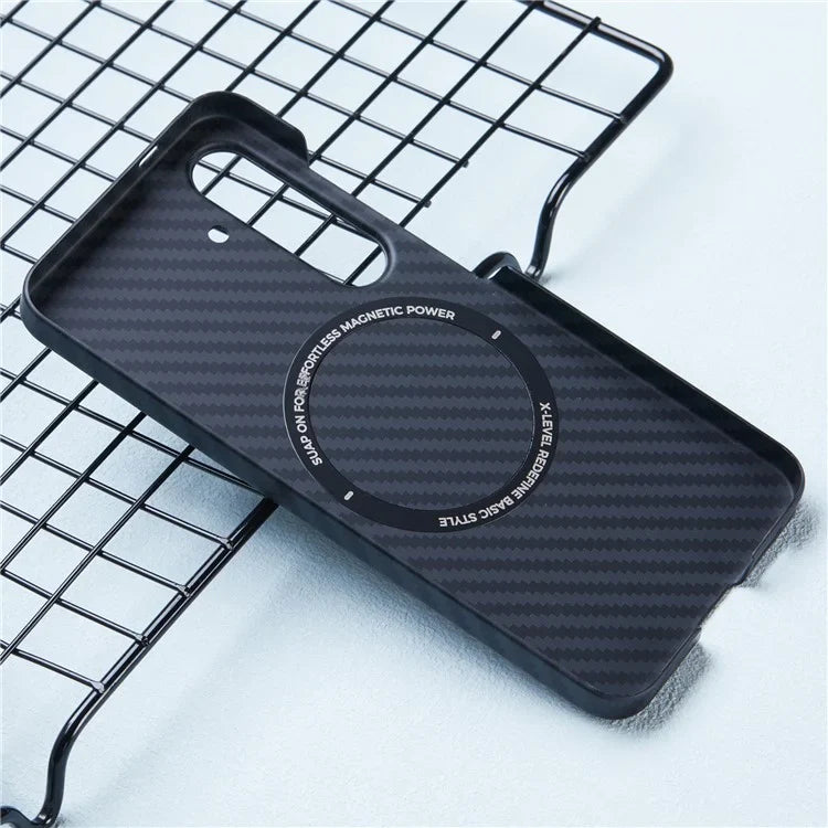 X-LEVEL Magnetic Carbon Fiber Texture Case - Samsung S24