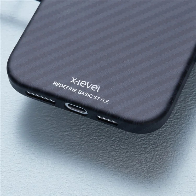 X-LEVEL Magnetic Carbon Fiber Texture Case - iPhone 16 Pro Max Back Cover
