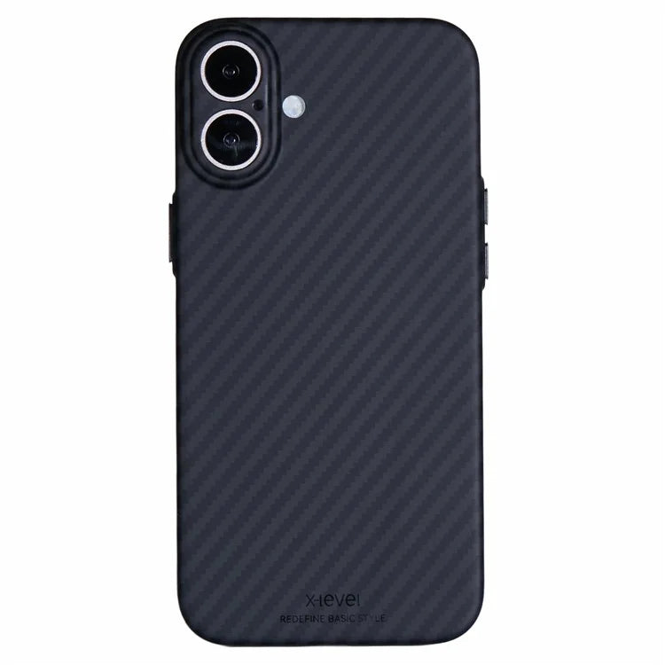 X-LEVEL Magnetic Carbon Fiber Texture Case - iPhone 16 Plus Back Cover