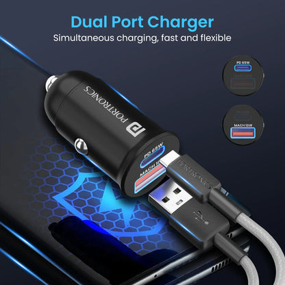 Portronics Car Power 65