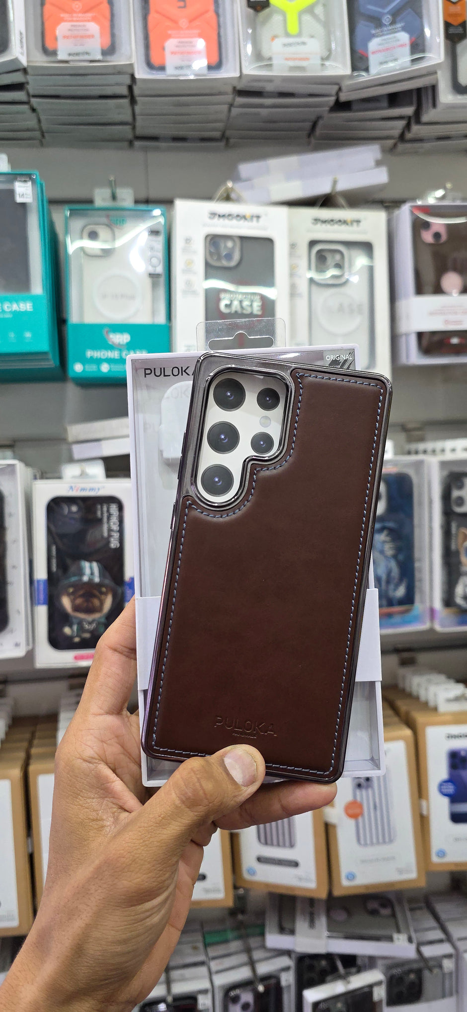 PULOKA Classic Leather For Samsung S25 Ultra