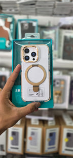 SRP MagSafe With Stand Transparent Case - iPhone 15 Pro Back Cover