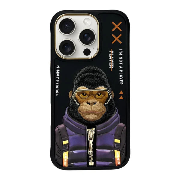 Nimmy Cool And Cute 2.0 Gorilla For iPhone 16 Pro Back Cover