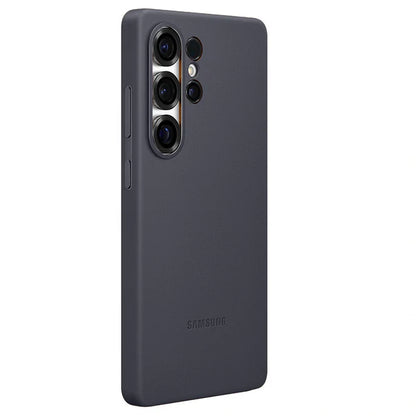Grey Leather Case For Samsung S25 Ultra