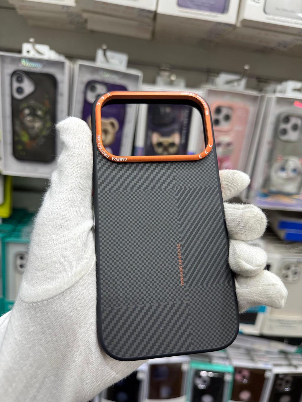 Jaucase Carbon Firber Texture Magsafe Case - iPhone 17 Pro Back Cover