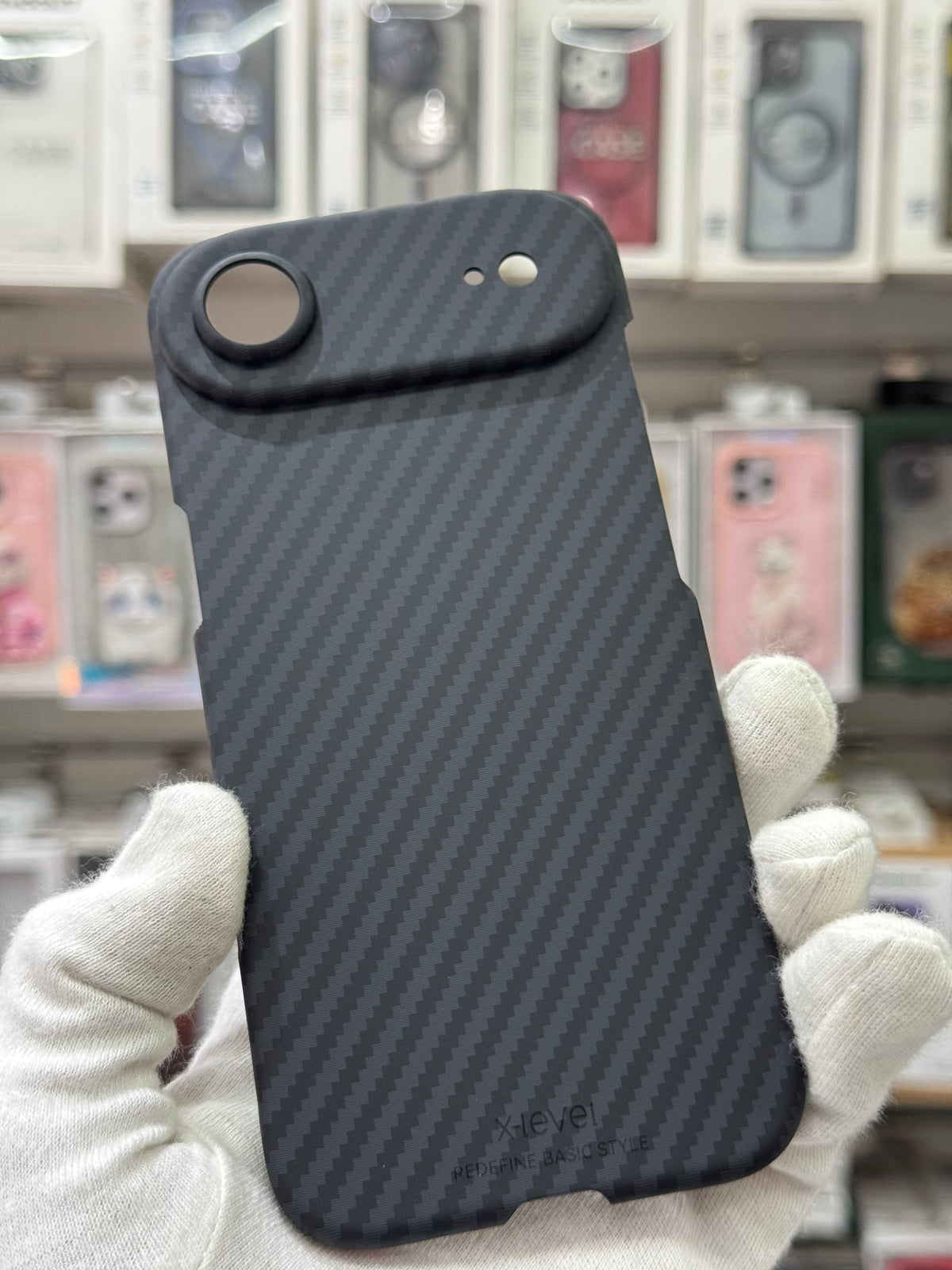 X-LEVEL Magnetic Carbon Fiber Texture Case - iPhone 17 Air Back Cover