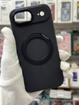Premium Pu Leather MagSafe Case with 360° Ring Holder - iPhone 17 Air Back Cover