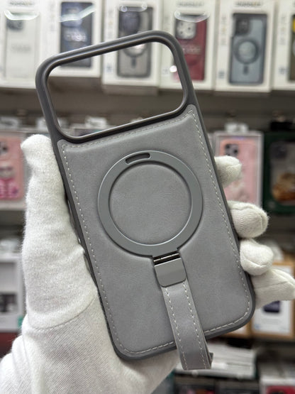 J-Case Premium PU Leather MagSafe Cover with Kickstand & Strap - iPhone 17 Pro Max