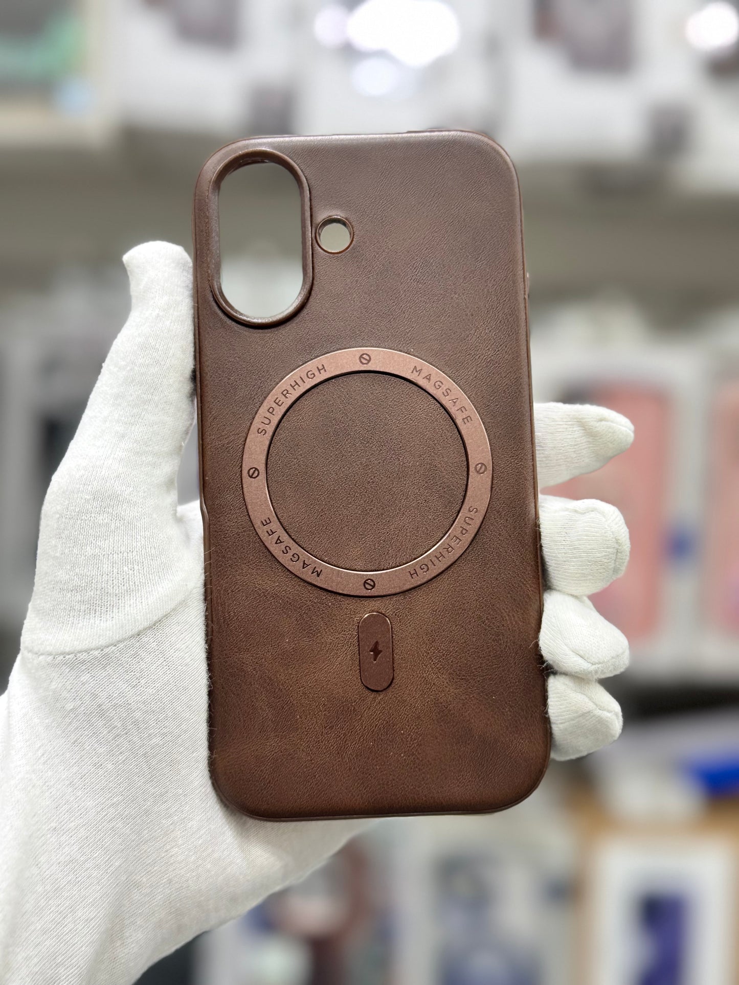 TRUNZO PU Leather MagSafe Ring Case - iPhone 17 Back Cover
