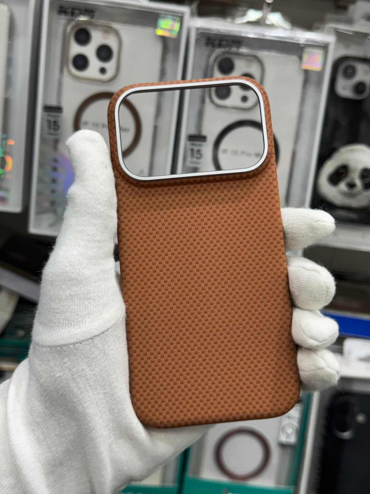 X-Level Mars Carbon Fiber Textute Magnet Case - iPhone 17 Pro Max Back Cover