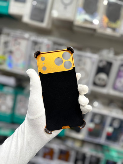 Metal Leather Shockproof Bumper Frame With Magsafe - iPhone 17 Pro Max