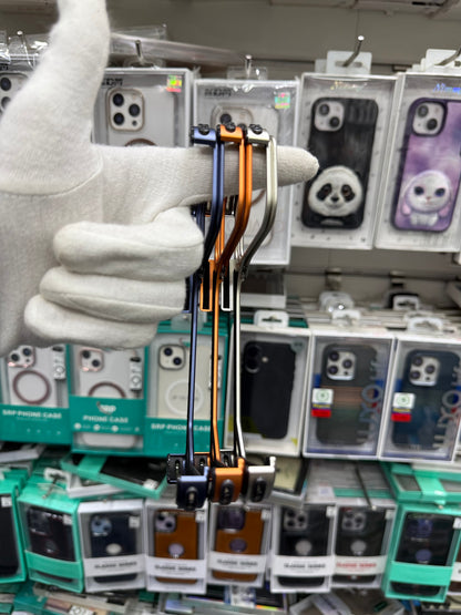 Metal Bumper Frame Case With Bracket Stand - iPhone 17 Pro Max