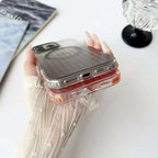 SRP Stripe Texture Hard PC Clear Magsafe Case - iPhone 16 Pro Max Back Cover