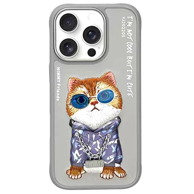 Nimmy Little Hipster Cat For iPhone 16 Pro Back Cover
