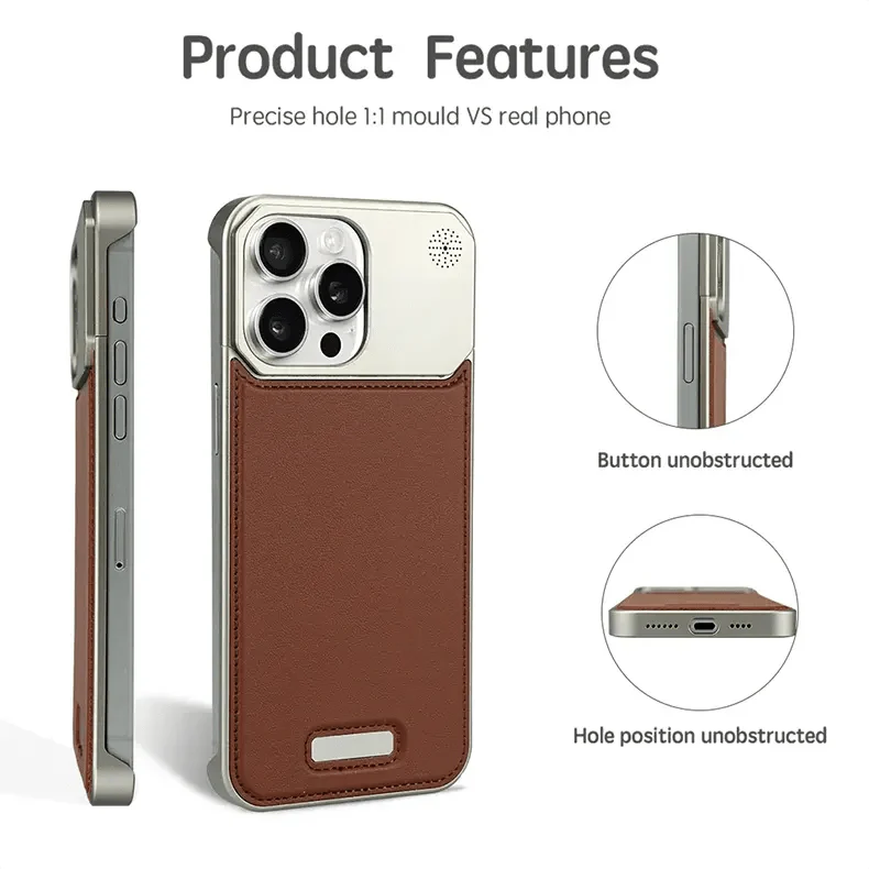NY Leather Perfume - iPhone 16 Pro Back Cover