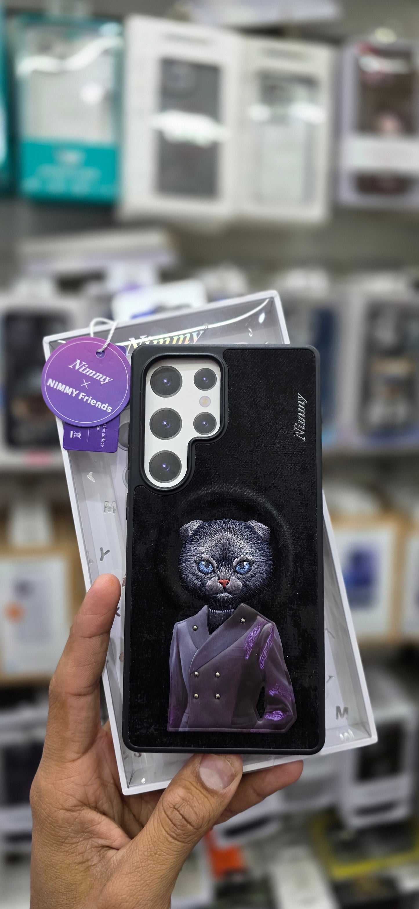 Nimmy Magnetic Blue Cat For Samsung S25 Ultra