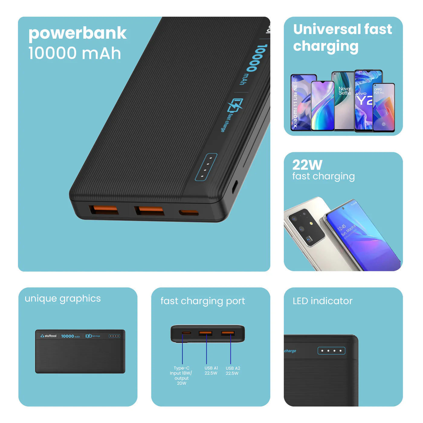 Stuffcool Major PowerBank 10000 Mah