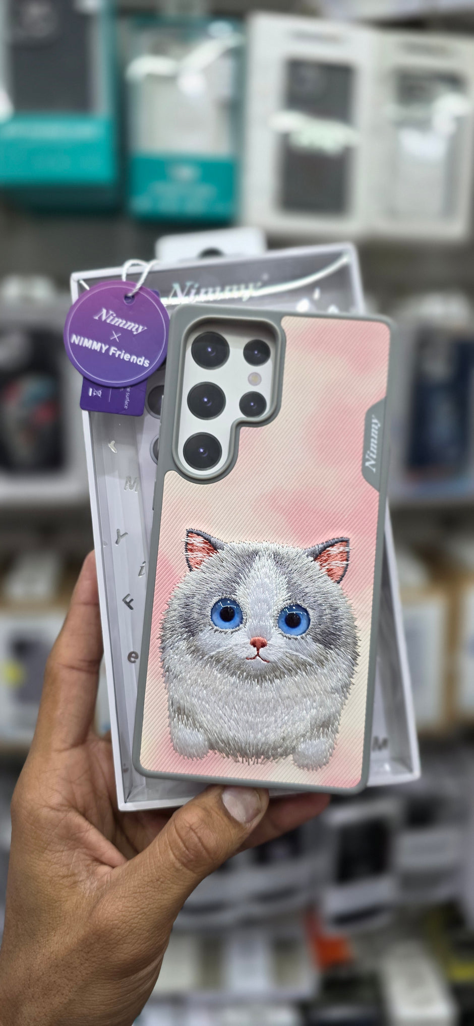 Nimmy Leather Cat Case For Samsung S25 Ultra