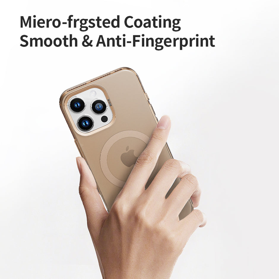 Rock Matte Series with Magnetic(Semi-Transparent ) iPhone 16 Pro Back Cover