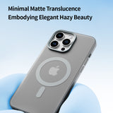 Rock Matte Series with Magnetic(Semi-Transparent ) iPhone 16 Pro Max Back Cover