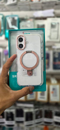 SRP MagSafe With Stand Transparent Case - iPhone 16 Plus Back Cover