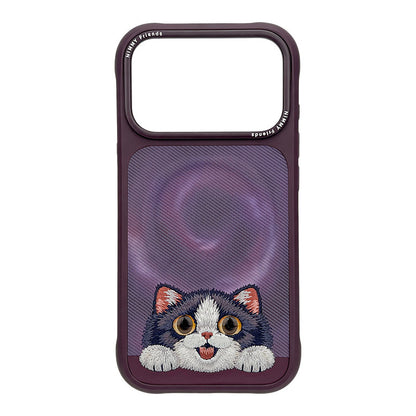 Nimmy Floppy Big Eyes Cute Pets MagSafe Embroidery Case - iPhone 18 Pro