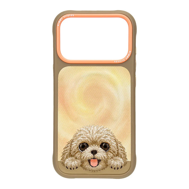 Nimmy Floppy Big Eyes Cute Pets MagSafe Embroidery Case - iPhone 18 Pro