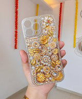 Royal Kundan Pearl Designer Phone Case