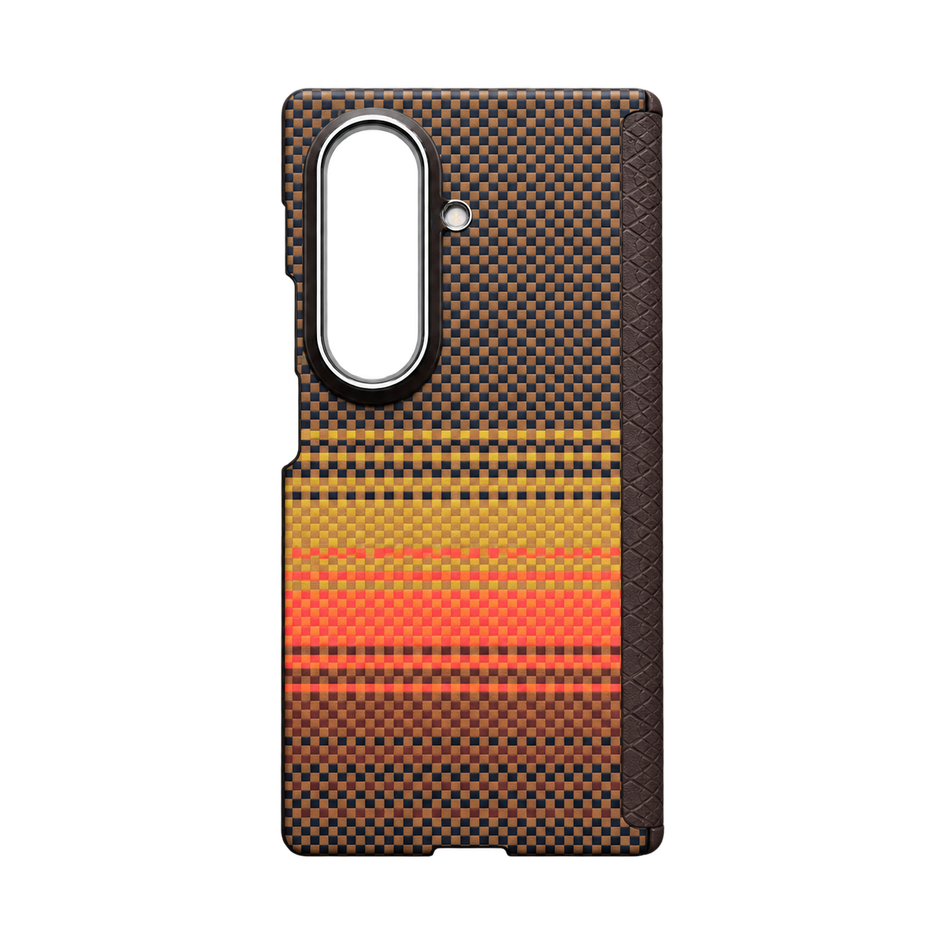 Sliva Carbon Fiber Textute Magnet Samsung Fold 7 Cover
