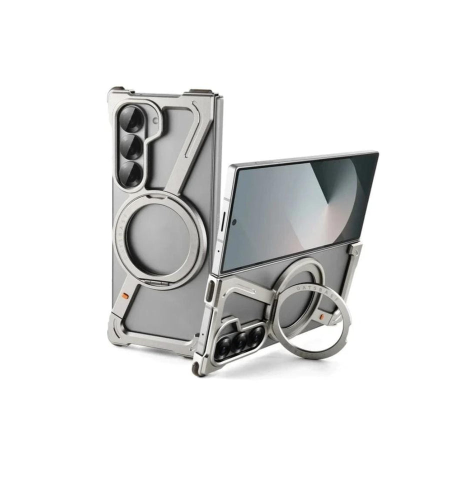 Sleek Z-Shaped Metal Samsung Fold 6 Cover