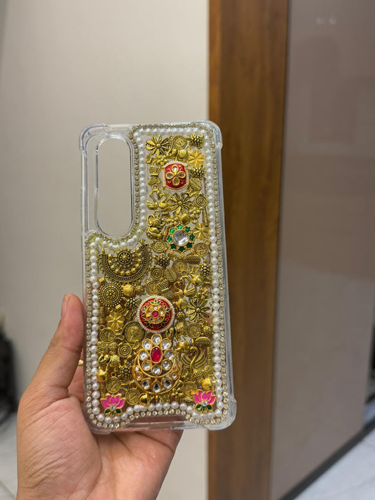 Royal Mandala Lotus Golden Phone Case