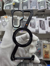 Sleek Z-Shaped Metal Samsung Fold 7 Cover with 360° Rotating Ring Stand