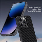 DULERO TPU Carbon Fiber Texture Case - iPhone 16 Pro Max Back Cover