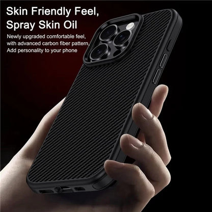 DULERO TPU Carbon Fiber Texture Case - iPhone 16 Pro Max