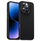 DULERO TPU Carbon Fiber Texture Case - iPhone 16 Pro Max Back Cover