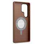 YOUNGKIT Matte Leather Case With Magnetic Stand - Samsung S25 Ultra
