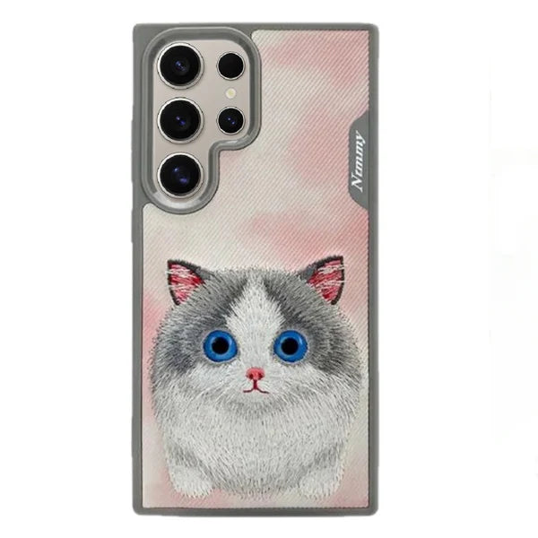 Nimmy Leather Cat Case - Samsung S24 Ultra