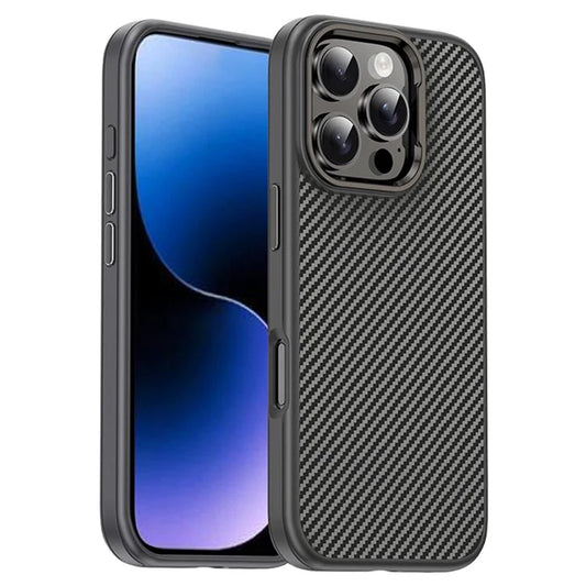 DULERO TPU Case Carbon Fiber Texture - iPhone 16 Pro