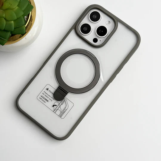 SRP MagSafe With Stand Transparent Case - iPhone 16 Plus Back Cover