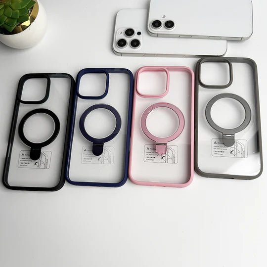 SRP MagSafe With Stand Transparent Case - iPhone 16 Plus Back Cover