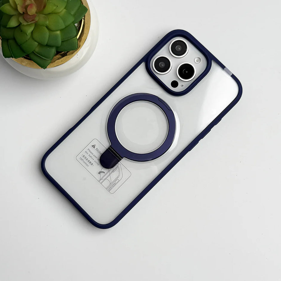 SRP MagSafe With Stand Transparent Case - iPhone 16 Plus Back Cover